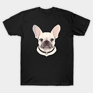 Adorable Tan French Bulldog Portrait T-Shirt